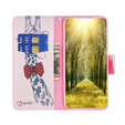 Откидной чехол для Motorola Moto G84 5G, Wallet, giraffe, розовый