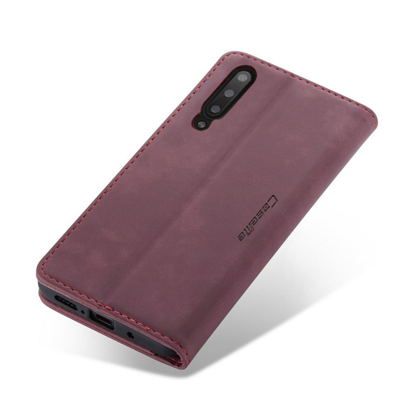 Чехол CASEME для Samsung Galaxy A70, Leather Wallet Case, бордовый
