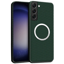 Чoхол до Samsung Galaxy S23 Plus, Magsafe Slim Carbon, зелений