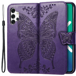 Откидной чехол для Samsung Galaxy A13 4G, Butterfly, фиолетовый