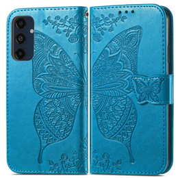 Откидной чехол для Samsung Galaxy A16, Butterfly, синий