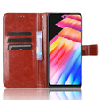 Футляр з клапаном для Infinix Hot 30, Crazy Horse Wallet, коричневий