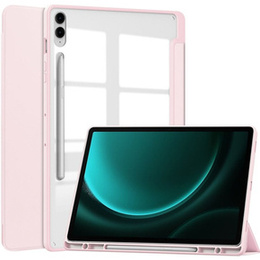 Чехол для Samsung Galaxy Tab S9 FE+ Plus, Smartcase Hybrid, с местом для стилуса, розовый