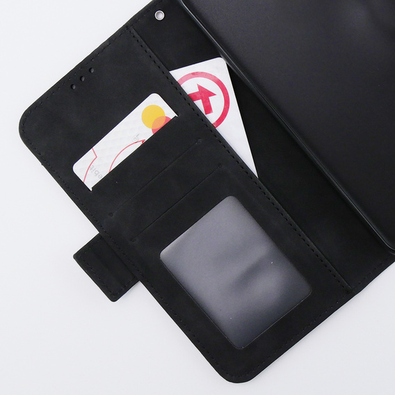 Футляр з клапаном для Motorola Moto G54 5G, Card Slot, чорний