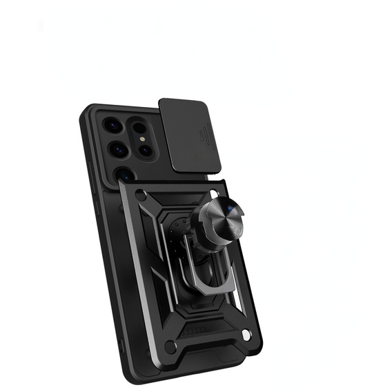 Чехол NOX Camera Slide Samsung Galaxy S24 Ultra, CamShield Slide, чёрный