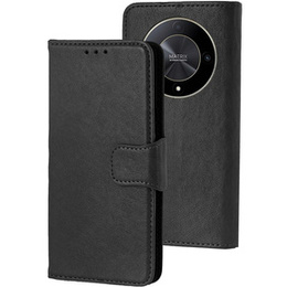 Флип-кейс для Honor Magic 6 Lite 5G, Split Leather, чёрный