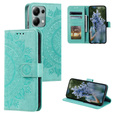 Чохол-книжка для Xiaomi Redmi Note 13 Pro 4G / Xiaomi Redmi Note 14S / Xiaomi Poco M6 Pro 4G, Mandala, зелений
