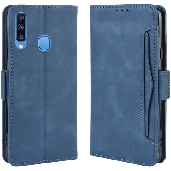 Футляр з клапаном для Samsung Galaxy A20s, Card Slot, темно-синій