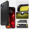 Чoхол Spigen до iPhone 14, Rugged Armor MagSafe, чорний