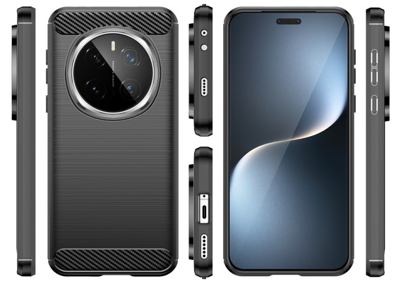 Чoхол до Honor Magic 7 Pro, Carbon, чорний