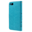 Откидной чехол для iPhone 7/8/SE 2020/SE 2022, Butterfly Flower, синий