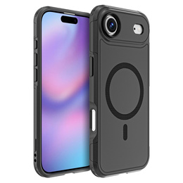 Чехол MagForce для iPhone Air, для MagSafe, бронированный, черный