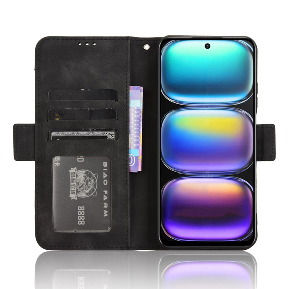 Откидной чехол для Infinix Hot 50 4G, Card Slot, чёрный