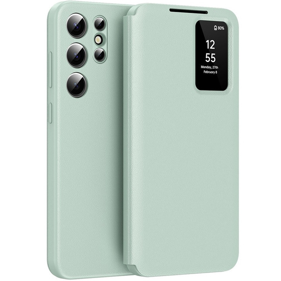 Фліп-чохол для Samsung Galaxy S24 Ultra, Smart View Wallet, зелений
