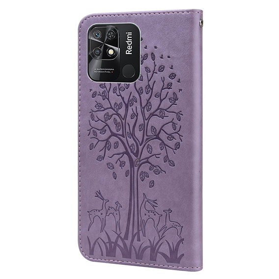 Чoхол Wallet до Xiaomi Redmi 10C, Deer Tree, Purple