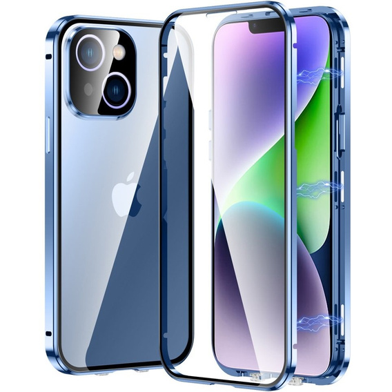 Чохол для iPhone 15 Plus, Magnetic Dual Glass, м'яти