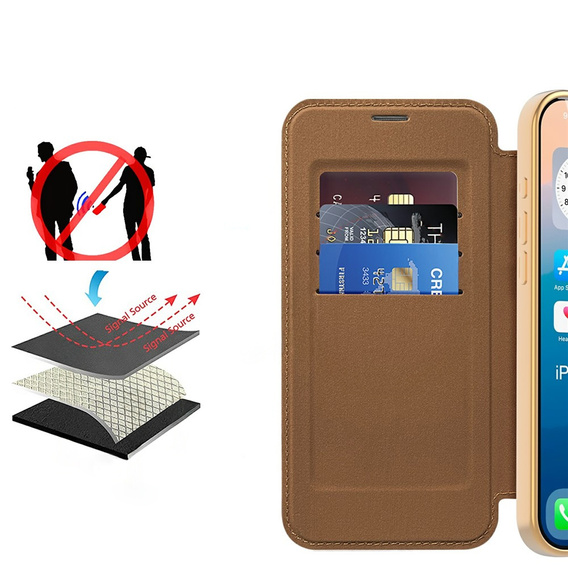 Флип-кейс Wallet MagSafe RFID с защитой камеры для iPhone 17 Pro Max