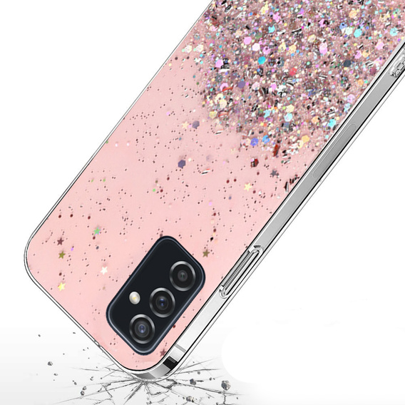 Чoхол до Samsung Galaxy M52 5G, Glittery, рожевий