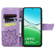 Откидной чехол для Oppo A5 Pro 5G, Butterfly, фиолетовый