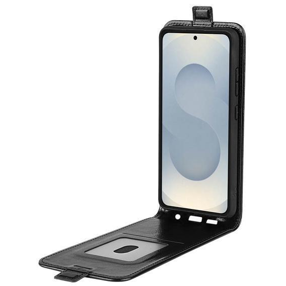 Откидной чехол для Samsung Galaxy S25 Edge, Flip, чёрный