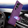 Чехол для Samsung Galaxy S24 Ultra, Card Holder Kickstand, фиолетовый