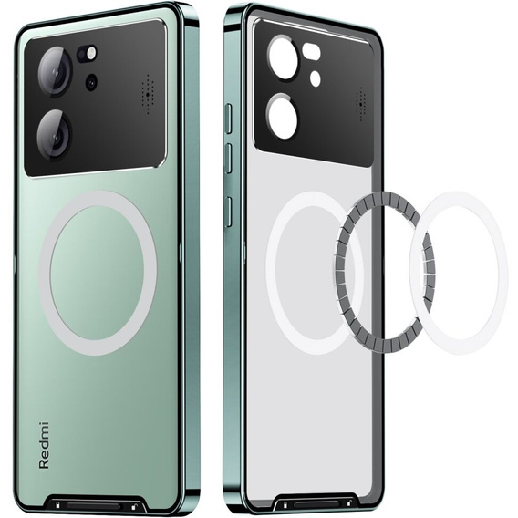 Защитный чехол для камеры Xiaomi 13T / 13T Pro, CamShield MagSafe, прозрачный / зеленый