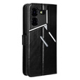 Откидной чехол для Tecno Pova 5 Pro 4G, Crazy Horse Wallet, чёрный