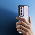 Чехол DuxDucis для Oppo Reno 12 Pro, Aimo case, прозрачный / черный