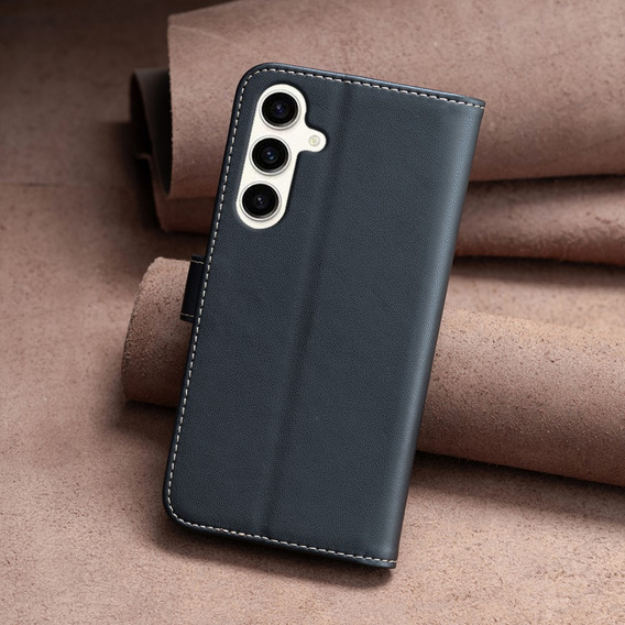 Чохол-книжка для Samsung Galaxy S23 FE, BINFEN Wallet, чорний + скло 9H