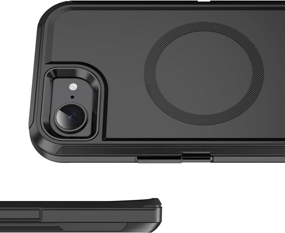 Чохол з рамкою для iPhone 16E, для MagSafe, чорний