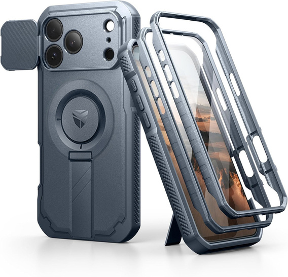 Бронированный чехол Dexnor с подставкой и затвором камеры, для MagSafe для iPhone 17 Pro Max