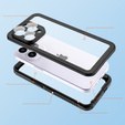 Водонепроникний чохол IP68 для iPhone 15 Pro Max, Redpepper, чорний