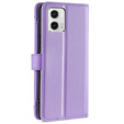 Откидной чехол для Motorola Moto G73 5G, Wallet Zipper Pocket, фиолетовый
