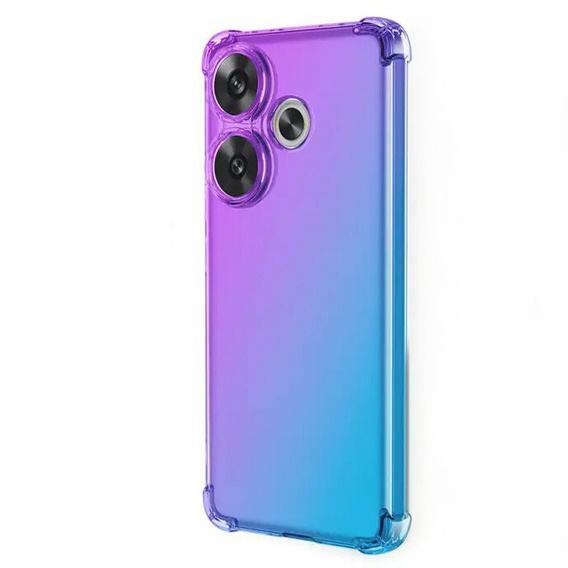 Чохол для Xiaomi Poco F6, Gradient Dropproof, Фіолетовий / синій
