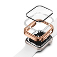 2в1 чехол и защитное стекло для часов Apple Watch 4/5/6/SE 44mm, Pink 