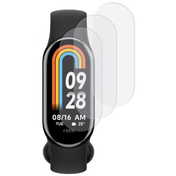 3x ERBORD Гідрогелева фольга для Xiaomi Smart Band 10 / 9 / 8