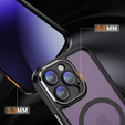 Чохол для iPhone 14 Pro, ERBORD Impact Guard, MagSafe, чорний