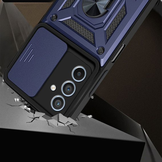 Чехол NOX Camera Slide Samsung Galaxy A34 5G, CamShield Slide, синий