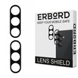 2x закаленное стекло ERBORD для камеры Samsung Galaxy A15 4G / A15 5G, чёрный