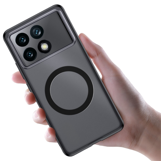Чехол для Xiaomi Poco F6 Pro, гибридный чехол Fusion Hybrid, для MagSafe, чёрный