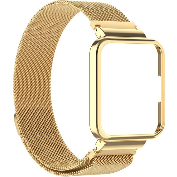 Металический браслет с чехлом для часов Xiaomi Redmi Watch 2 Lite, Gold