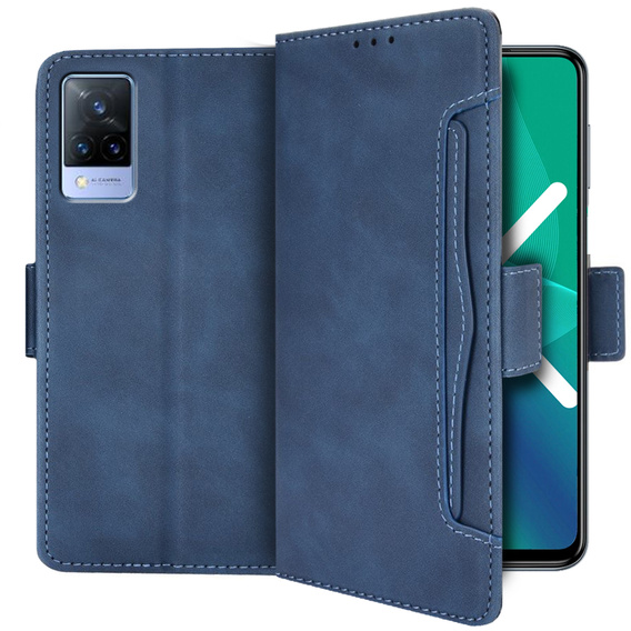 Футляр з клапаном для Vivo V21 LTE / 5G, Card Slot, м'яти