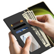 Флип-кейс для Samsung Galaxy S23 Ultra, GKK Mirror Wallet, чёрный