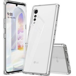 Чехол до LG Velvet, Fusion Hybrid, прозрачный