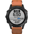 Кожаный ремешок для часов Garmin Fenix 5/6/6 Pro / 7 / Forerunner 935/945 (22mm) - Brown