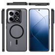 Чохол для Xiaomi 14T Pro, для MagSafe, ERBORD Matt Case, чорний + захисне скло
