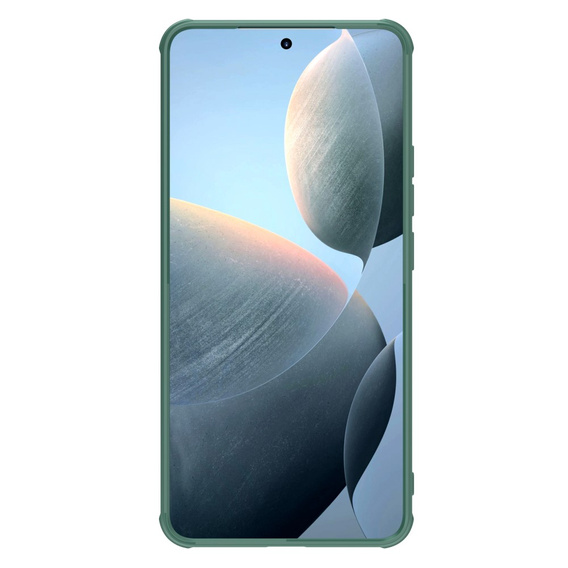 Чехол для Xiaomi Poco F6 Pro, бронированный Nillkin, CamShield Prop, зелёный