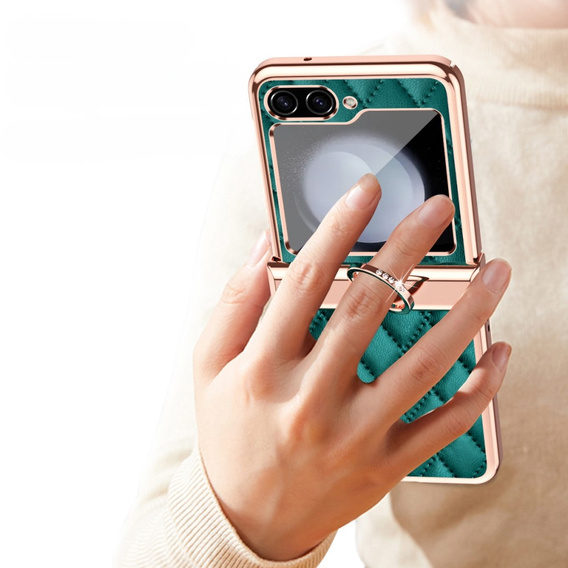 Чехол для Samsung Galaxy Z Flip5 5G, Electro Stitching , зеленый