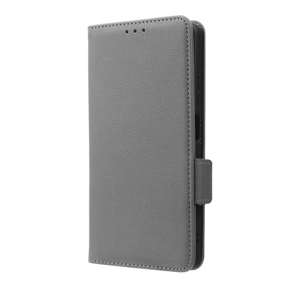 Чохол-книжка для Xiaomi Redmi Note 12 5G / POCO X5 5G, Wallet Litchi Magnet, сірий