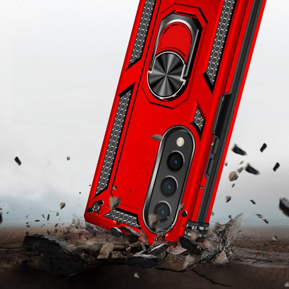 Броньований Чoхол до Samsung Galaxy Z Fold 4 5G, Nox Case Ring, червоний